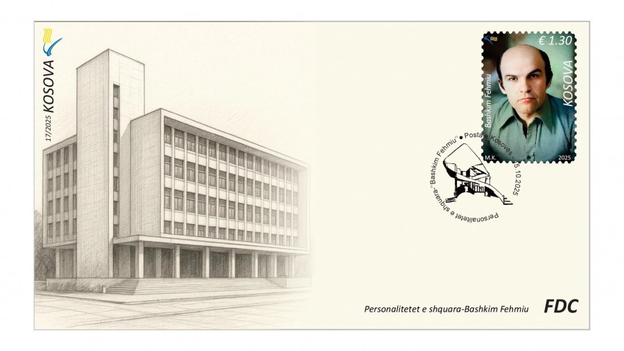 Bashkim Fehmiu në pullë postare, nderohet arkitekti emblematik