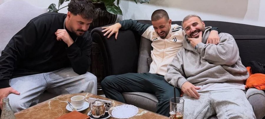 DJ Dagz dhe DJ PM takohen me Edon Zhegrovën në Madrid, para përballjes Real Madrid – Juventus