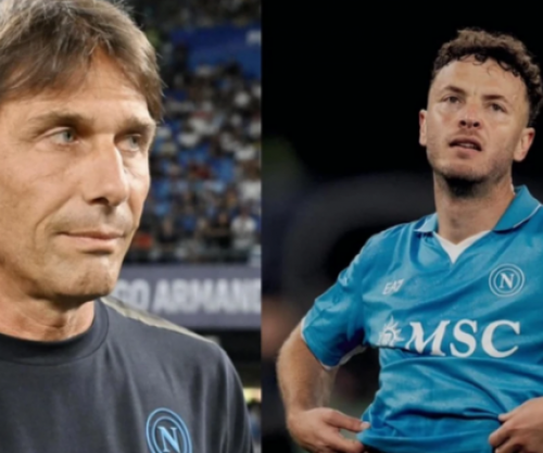 Amir Rrahmani në bankën rezervë për ndeshjen e Napolit ndaj Lecces