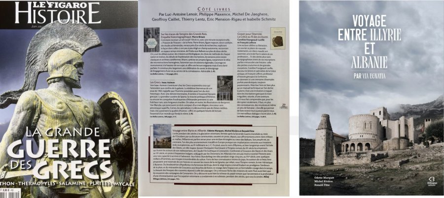 Revista franceze ”Figaro Histoire” lavdëruese mbi librin “Udhëtim midis Ilirisë dhe Shqipërisë”