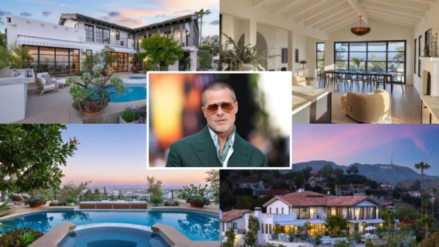 Brad Pitt blen shtëpi luksoze prej 12 milionë dollarëve në Hollywood Hills