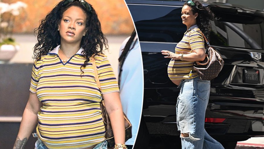 Rihanna ekspozon me krenari barkun e rrumbullakosur, ndërsa endet rrugëve të Los Angelesit