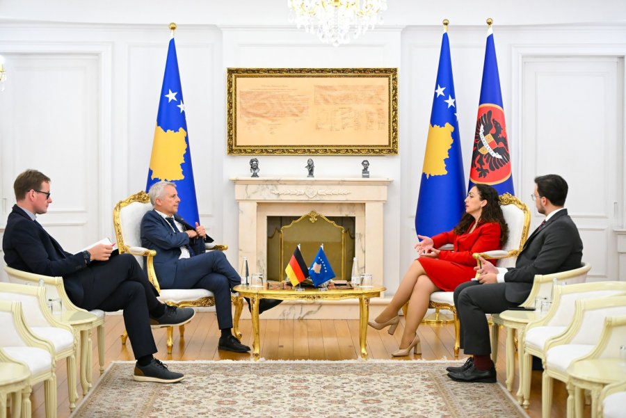 Osmani pret në takim lamtumirës ambasadorin e Gjermanisë në Kosovë