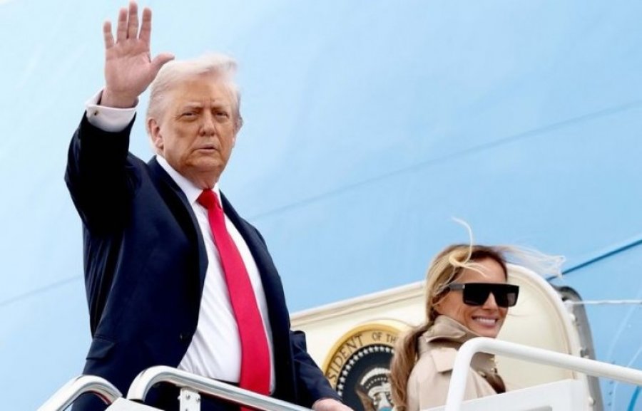 Trumpi mbërrin në Mbretërinë e Bashkuar për vizitë zyrtare