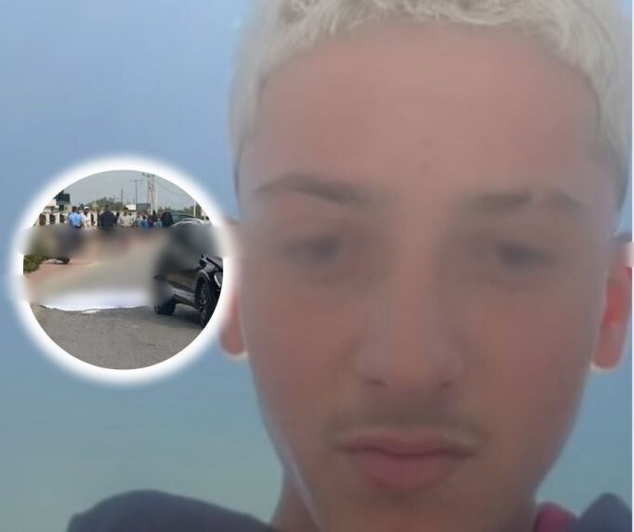 Pamje nga aksidenti në Pejë ku mbet i vdekur vëllai i Gjestit