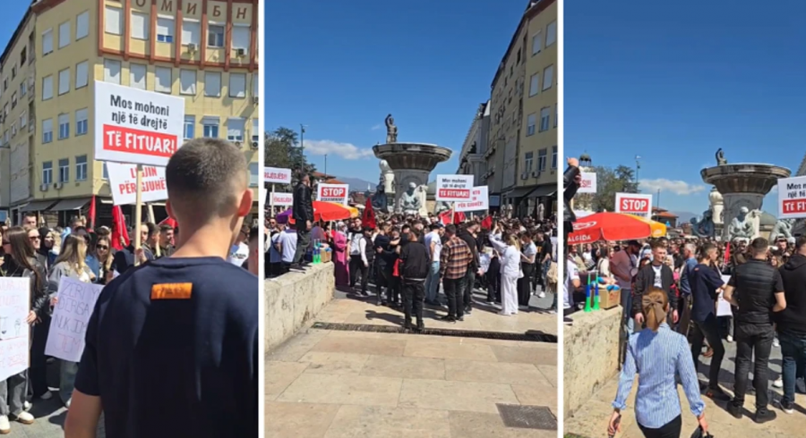 Nis protesta e studentëve në Shkup  kërkohet që provimi i jurisprudencës të mbahet në gjuhën shqipe