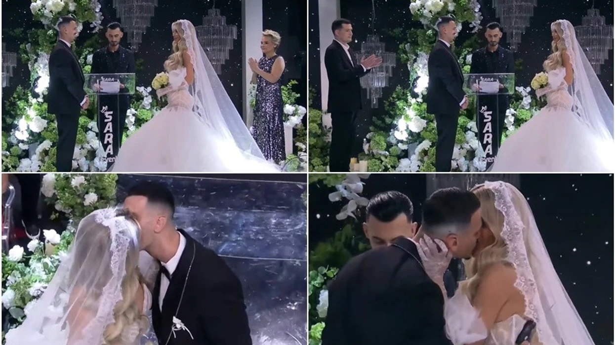 Martohen Brikena dhe Mateo   puthje pasionante mes çiftit gjatë ceremonisë në Big Brother