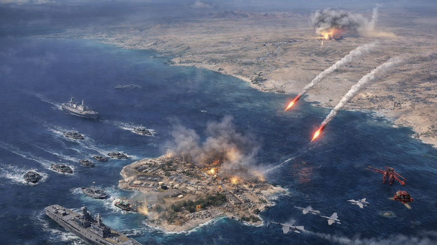 SHBA ja godet ishullin Kharg të Iranit