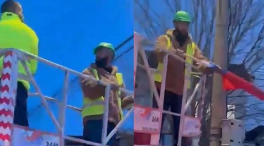 Largohen flamujt e Serbisë në Graçanicë  të vendosur kundërligjshëm  video 