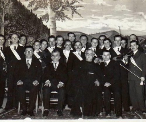 Koliqi, Asdreni, Fishta dhe Lasgushi në një fotografi të rrallë