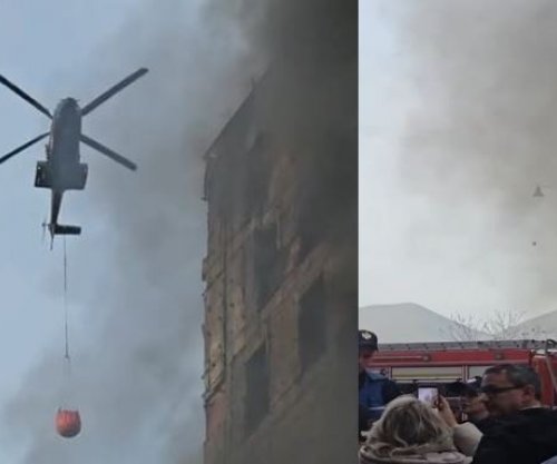 Zjarrfikësit: Flakët përfshinë të gjitha katet e ndërtesës në Tiranë, shtatë të lënduar