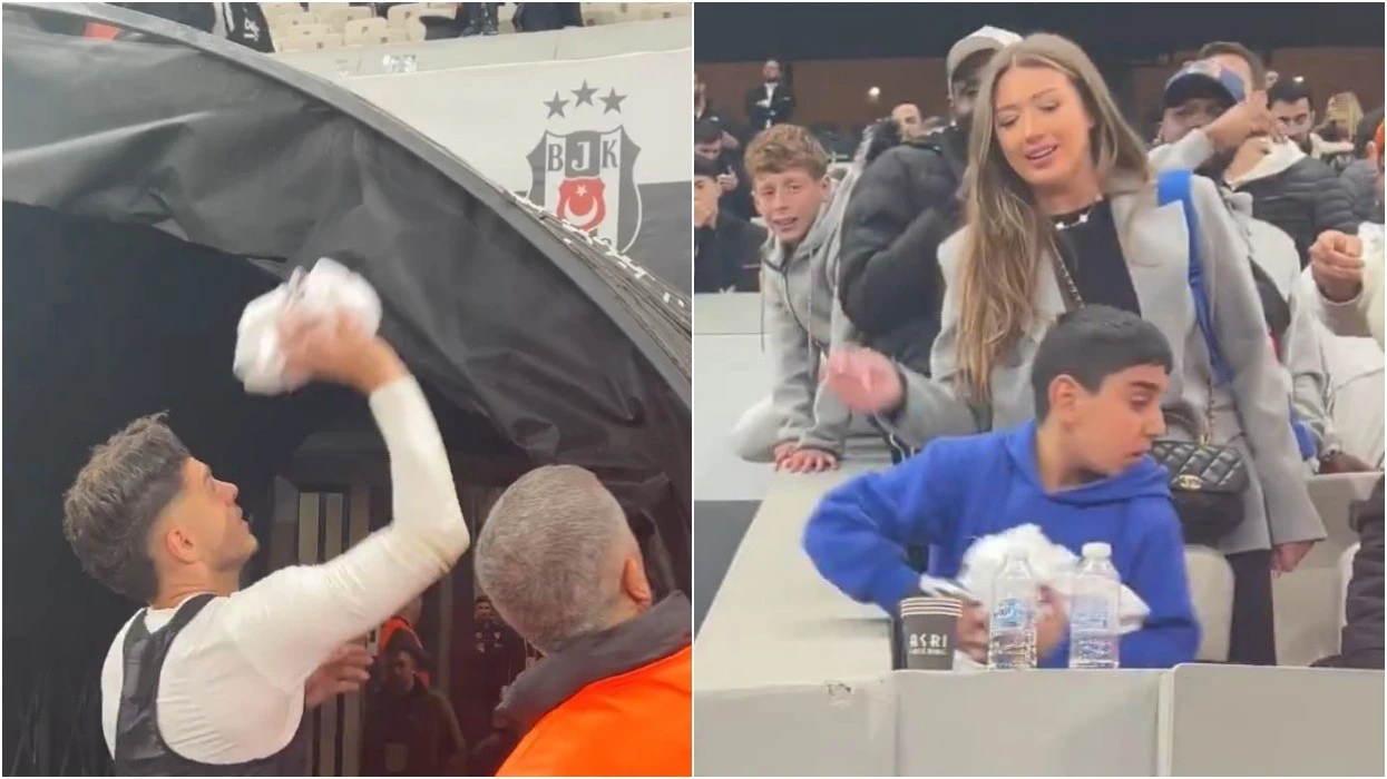 Donte t ia dhuronte gruas  bëhet viral momenti kur fëmija i vogël ia  rrëmben  fanellën Rashicës