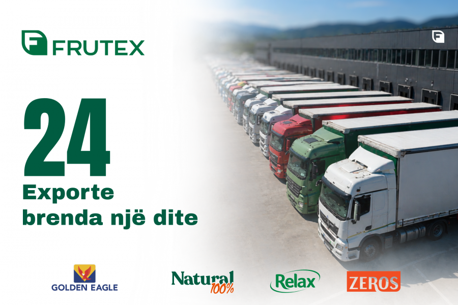 Frutex shënon rekord në eksport   24 dërgesa brenda një dite drejt tregjeve ndërkombëtare