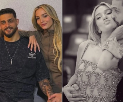 Selin Bollati në vendlindjen e DJ Gimbos në Istog, pozon fotografi me vjehrrën