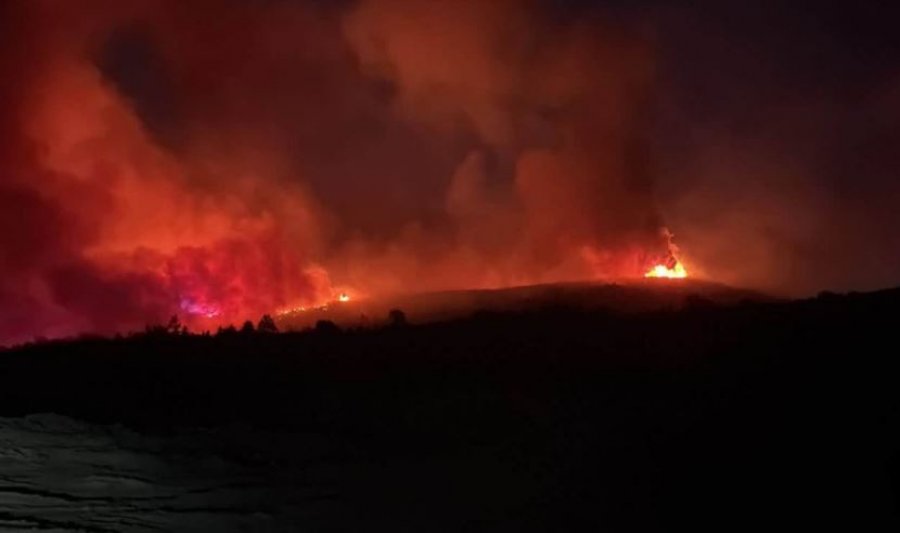 Situatë e rëndë me zjarret në rrethinat e Tiranës, flakët u afrohen banesave