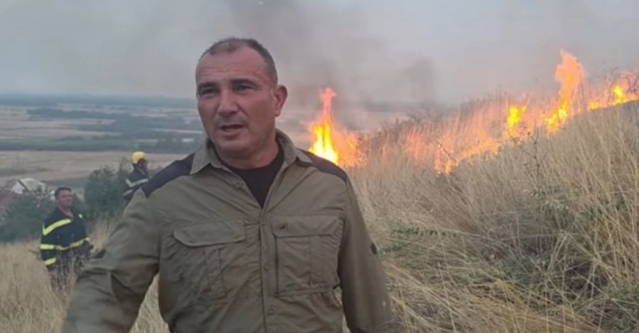 Zjarri pranë Loznanit në rajonin e Manastirit është afruar pranë shtëpive