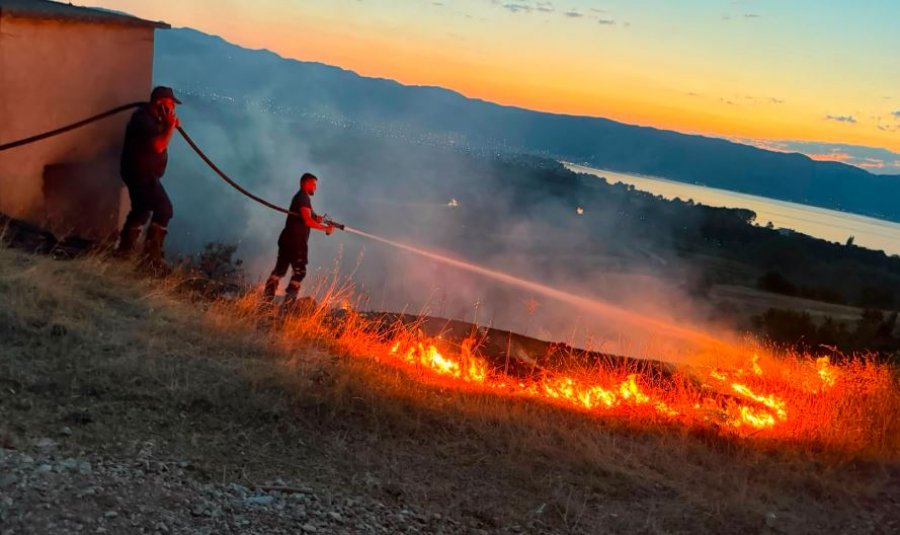 Situatë e vështirë nga zjarret në Gurë-Lurë të Dibrës, 11 vatra aktive