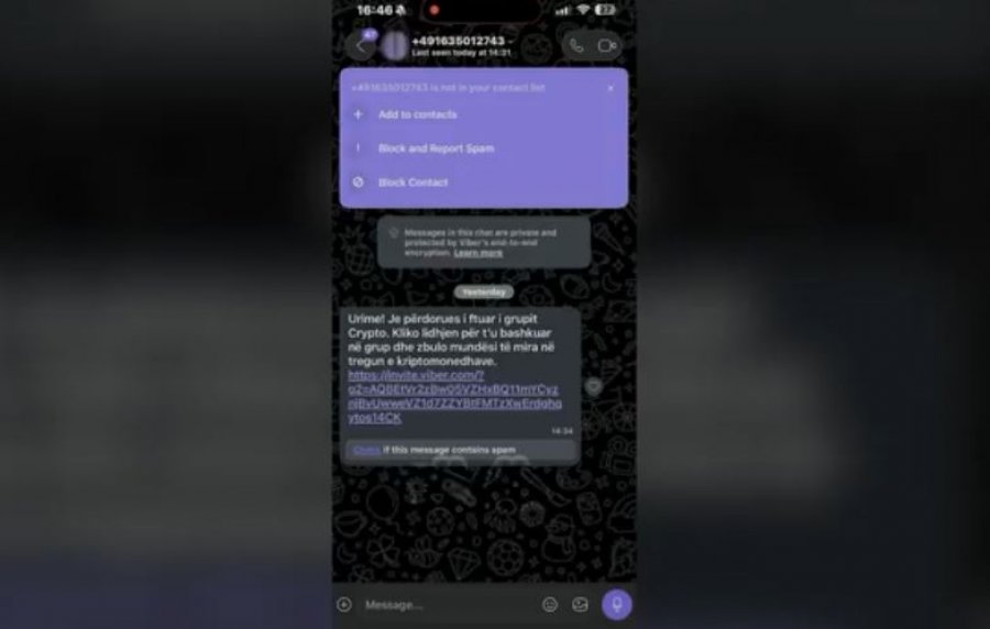 Mesazhi i dyshimtë që erdhi në  Viber   çka synohej përmes tij 