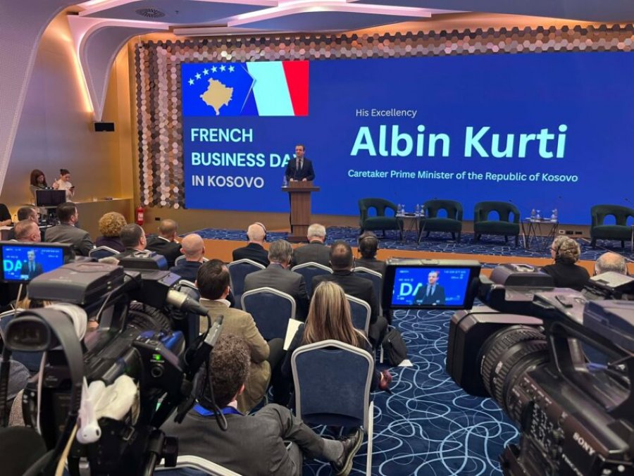 Kurti në Ditën e Biznesit Francez  Tashmë kemi stabilitet institucional  i cili dëshirohet aq shumë nga bizneset