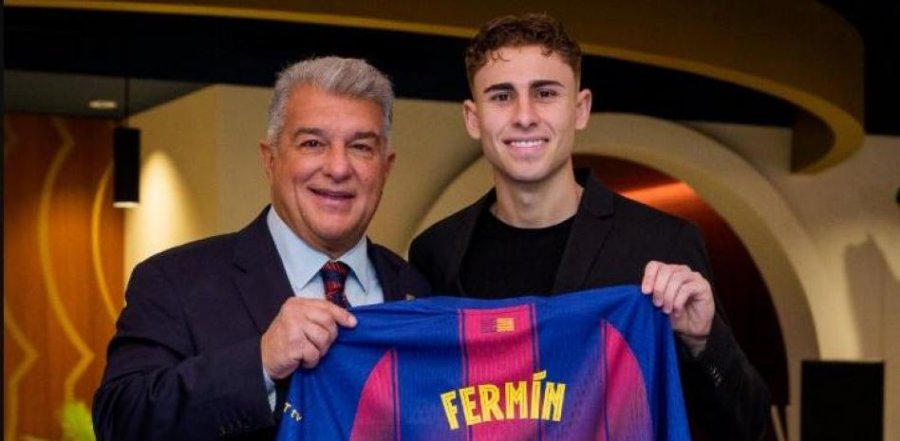 Zyrtare  Fermin Lopez rinovon kontratën me Barcelonën