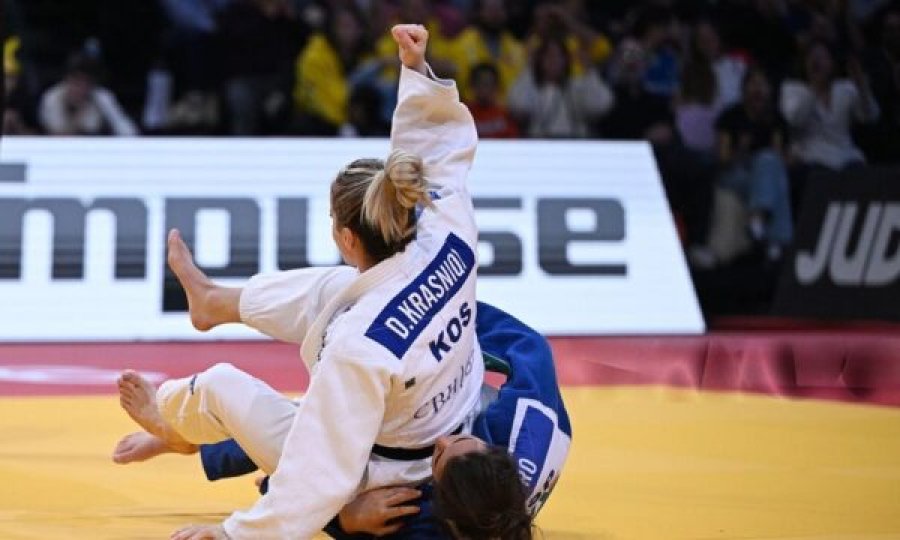 Momenti kur Distria Krasniqi fiton medaljen e artë në Paris