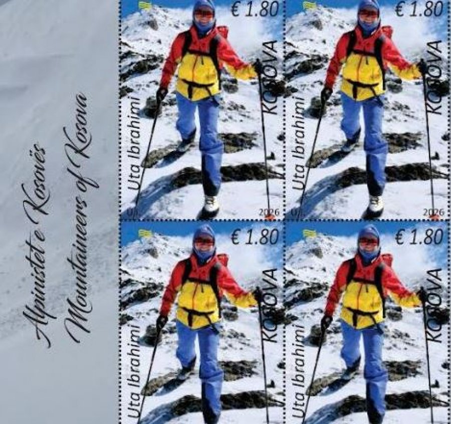 Alpinistet kosovare Uta Ibrahimi dhe Mrika Nikqi në pulla postare