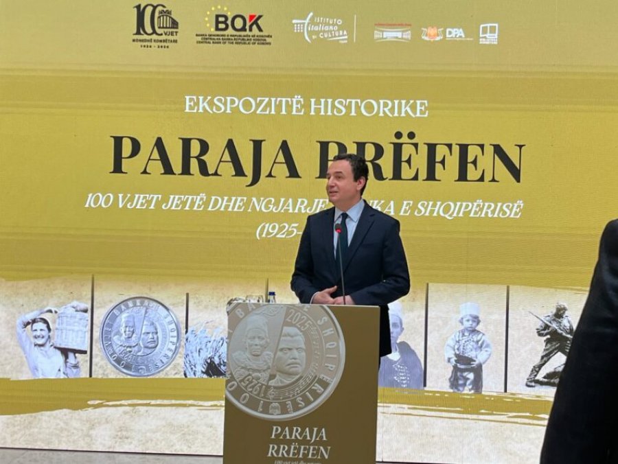 Kurti në ekspozitën “Paraja rrëfen”: Asnjëherë s’kam qenë në BQK, dëshmi që s’ka ndërhyrje nga Qeveria 