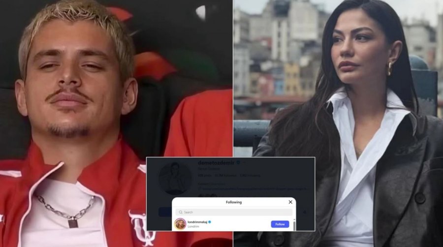 Pas pëlqimit  aktorja e famshme Demet Ozdemir ndjek Londrimin në rrjete sociale