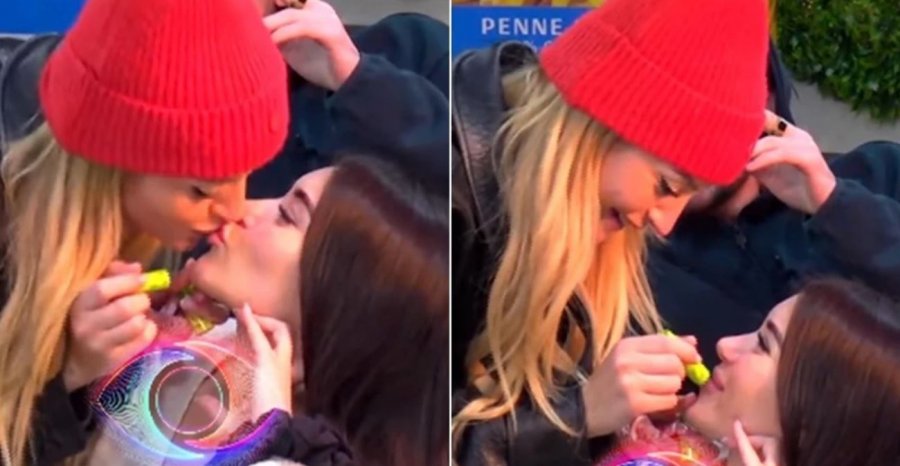 Puthje në buzë mes Selinit dhe Gretës në Big Brother VIP Albania