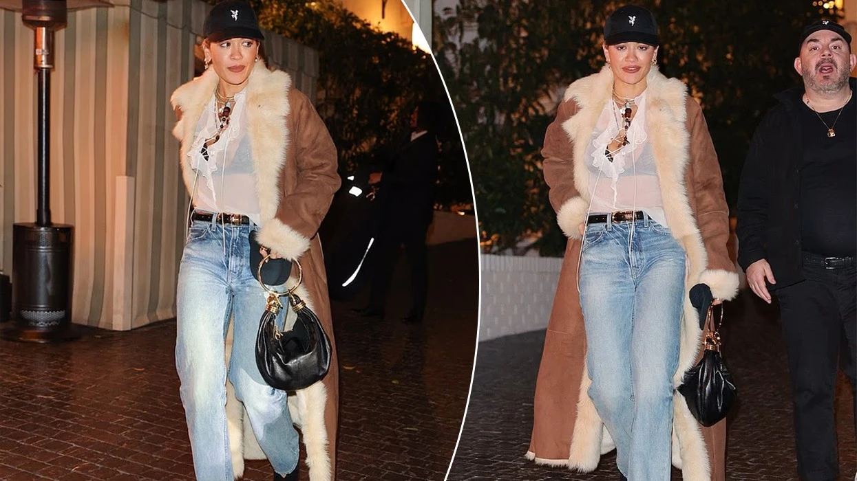 Rita Ora shfaq reçipetat e saj me një bluzë transparente, ndërsa shijon një mbrëmje në Los Angeles