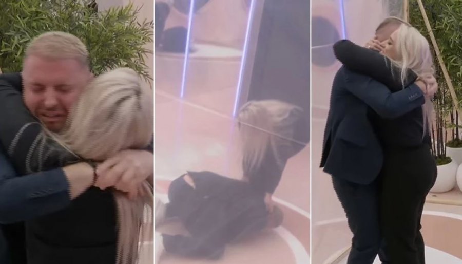 Labinot Rexha emocionohet kur sheh bashkëshorten  ia puth edhe këmbët