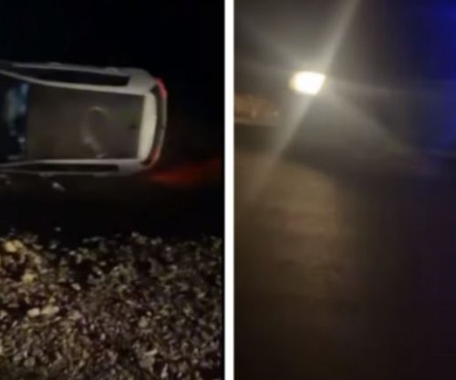 Aksident në Rahovec, vetura shihet e rrotulluar, Policia në vendngjarje [video]