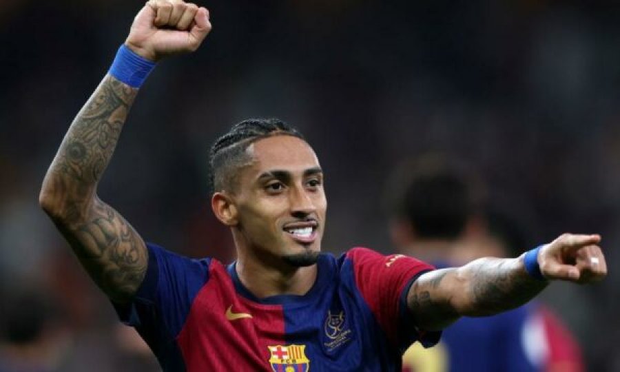 Barcelona e konfirmon lëndimin e Raphinhas, do të mungojë sonte ndaj Sociedadit