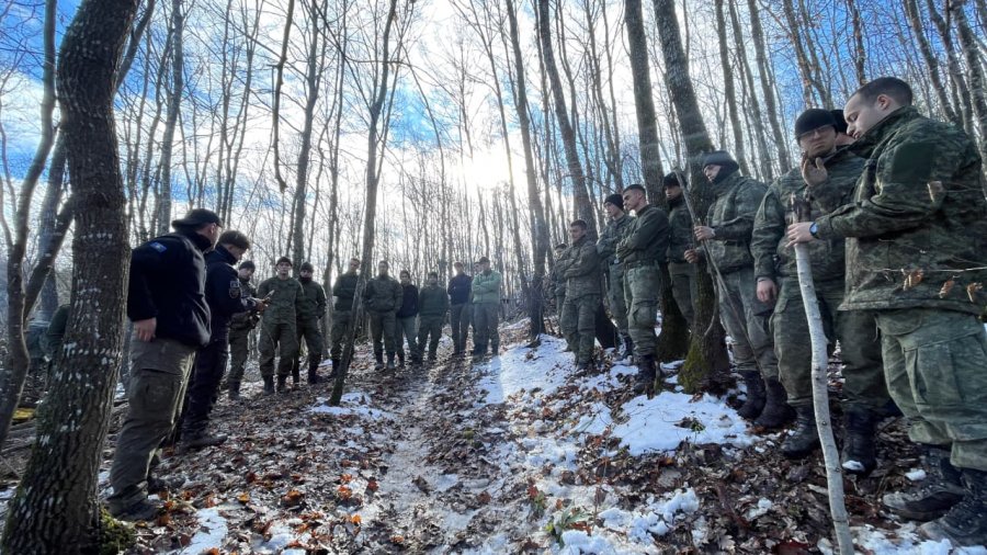 Garda Kombëtare përgatit kadetët e FSK-së për mbijetesë në kushte dimërore