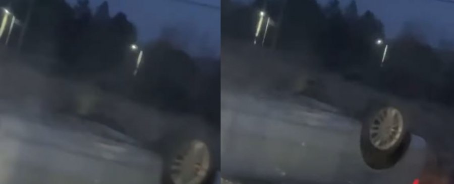 Rrokulliset një veturë në Klinë  s dihet për të lënduar