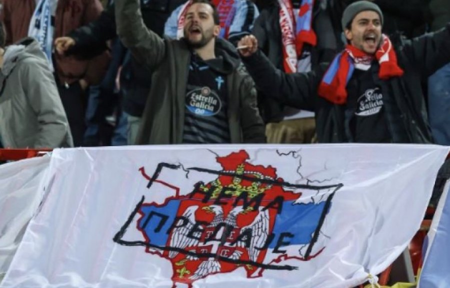 Skandal i tifozëve spanjoll me hartën e Kosovës