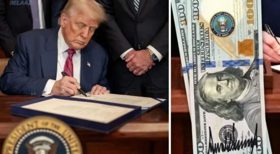 Nënshkrimi i Trumpit shfaqet në kartëmonedhën 100 dollarëshe të SHBA-së