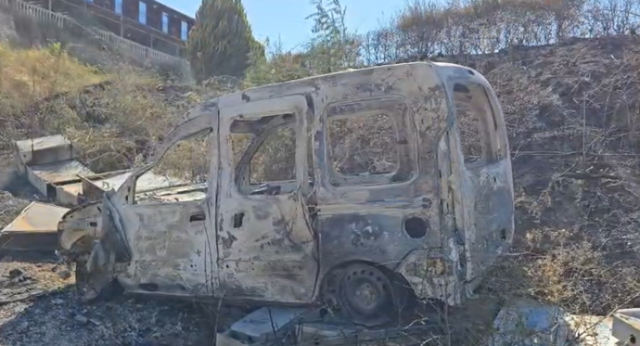 Pamje nga dëmet që u shkaktuan si pasojë e zjarrit në Fier