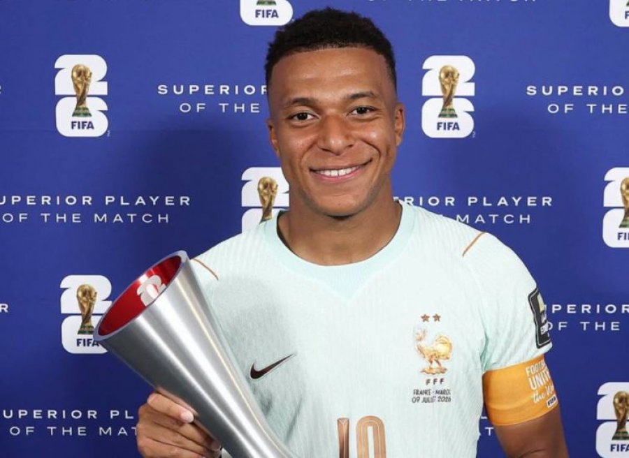 Mbappe  rekord historik dhe çmimi  Lojtari i Ndeshjes 