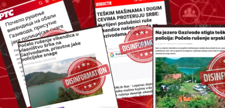 Mediat serbe dezinformojnë për rrënimin e vilave ilegale në Ujman  aksionin e paraqesin si të drejtuar kundër serbëve