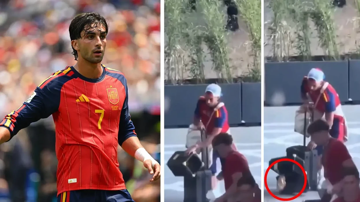 Një video virale çmend tifozët, Ferran Torres duket se e theu trofeun e Kupës së Botës