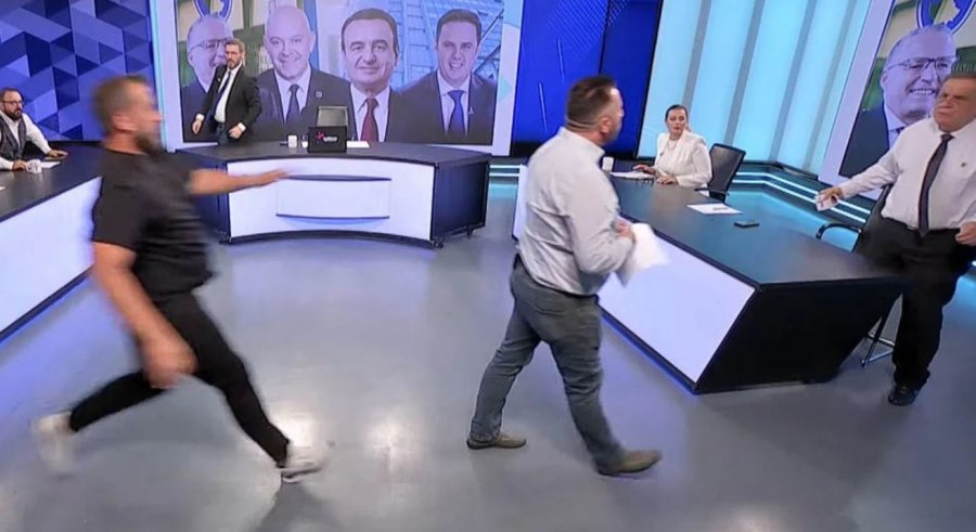 Përplasje në studio, panelisti Mustafë Kadriaj mësyn drejt Nexhmedin Spahiut - ndërpritet transmetimi  [video]