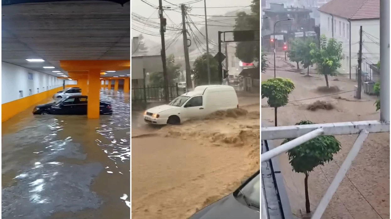 Shiu i rrëmbyeshëm vërshon Rahovecin, vetura të dëmtuara e rrugë të bllokuara [video]
