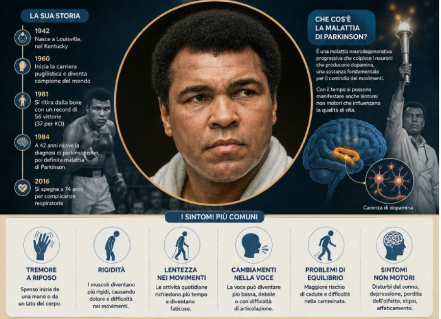 Muhammad Ali dhe Parkinsoni, a ndikojnë goditjet e boksit te zhvillimi i hershëm i sëmundjes?