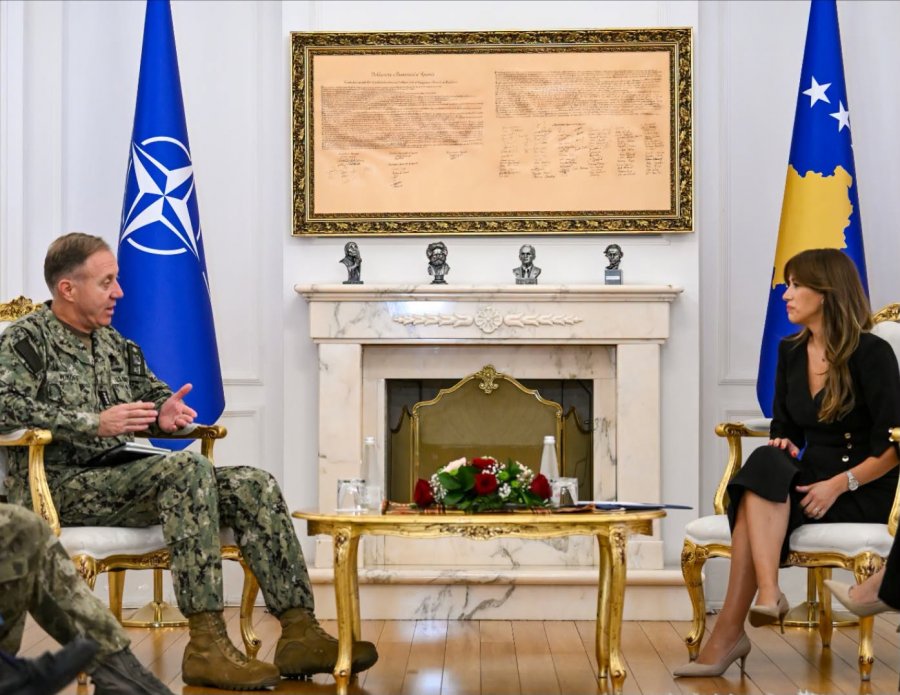Haxhiu në takim admiralin Wikoff  NATO ja mbetet synim i Kosovës