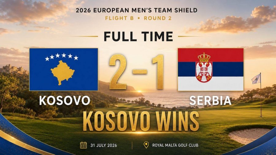 Historike  Kosova mposht Serbinë në kampionatin evropian të Golfit