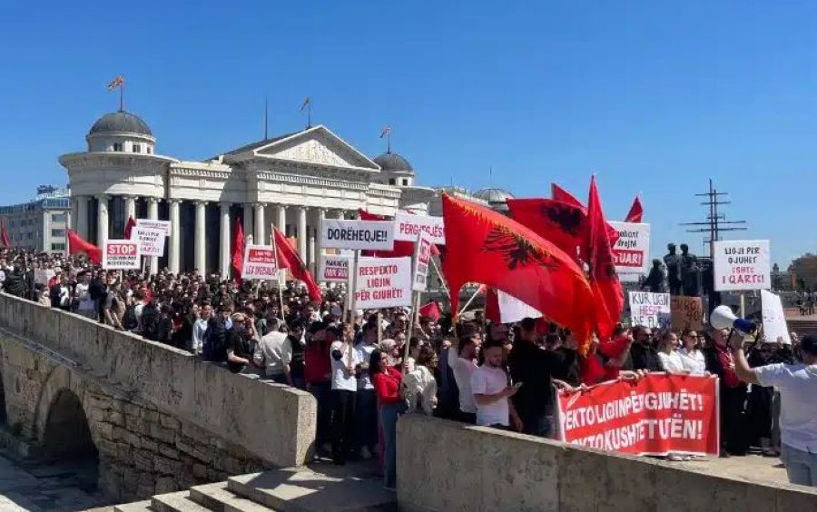 Gjuha shqipe në Maqedoni të Veriut  studentët e Kosovës do të protestojnë të premten në Prishtinë