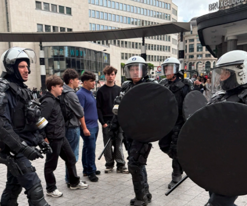 Tensione e përplasje në protestën për arsimin në Bruksel