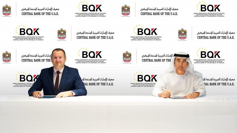 BQK ja dhe Banka Qendrore e Emirateve të Bashkuara Arabe nënshkruajnë memorandum bashkëpunimi