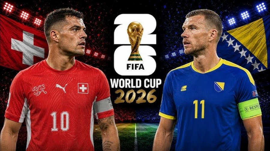 Xhaka udhëheq Zvicrën në ndeshjen e rëndësishme ndaj Bosnjës